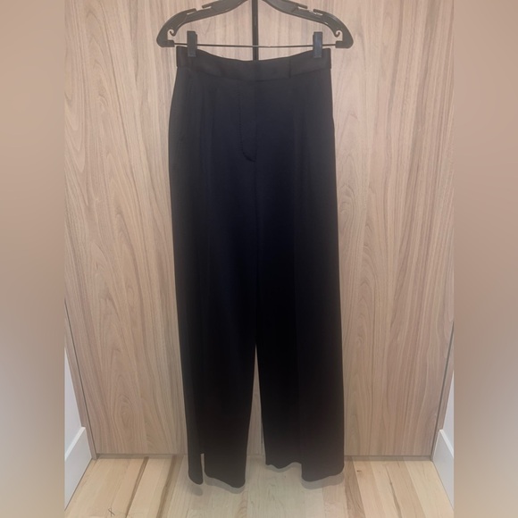 MaxMara Zinnia Pleated Jersey Wide Leg Pants - Picture 6 of 10